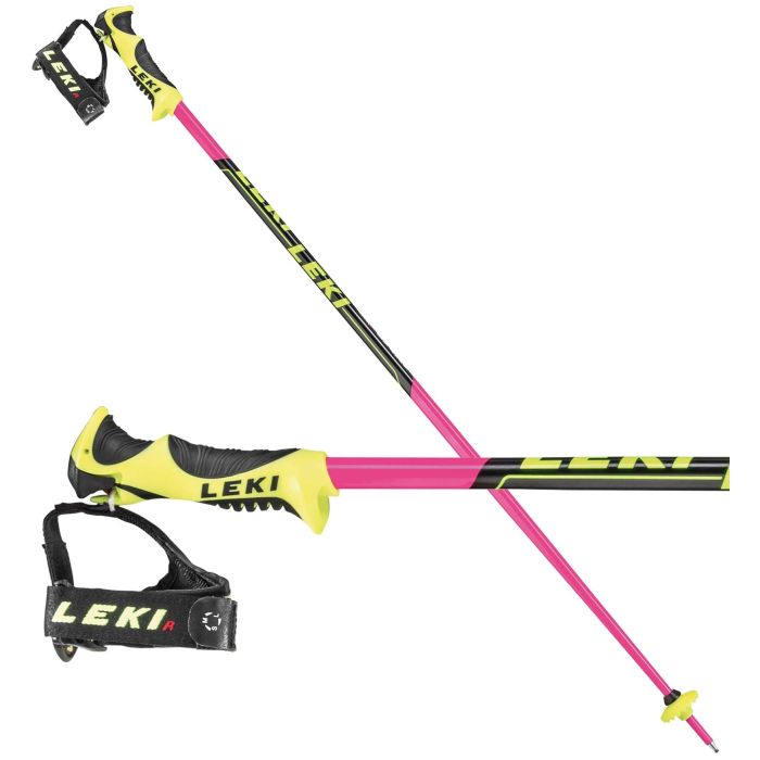 leki lite slalom poles pink