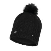 buff knitted polar hat elie black