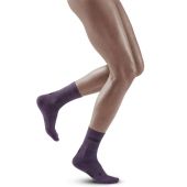 cep reflective mid socks purple women