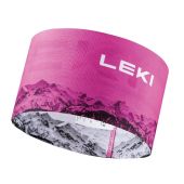 leki xc headband neon pink white