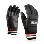 shred ski race protective gloves black rust