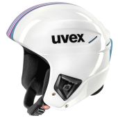 Uvex race + FIS ski helmet, 2017, white/pink